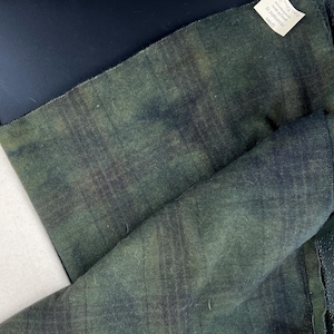 Green Mountain V3 over Blue Plaid, Rug Hooking Wool