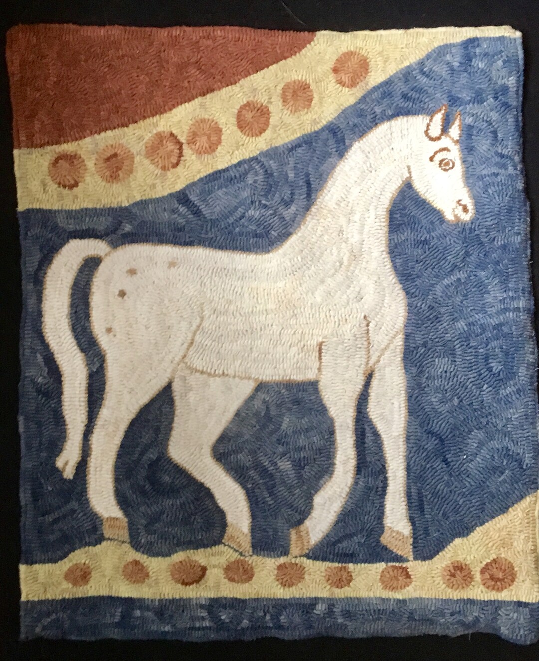 1840 Horse Pattern, Rug Hooking Etsy