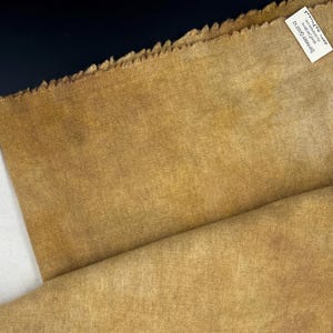 Berkeley Gold V2 over Oatmeal, Overdyed Wool, Rug Hooking Wool, Fat Quarter