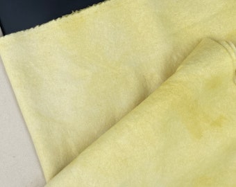 Canary Yellow Value 1A, Fat Quarter, Overdyed Wool for Rug Hooking