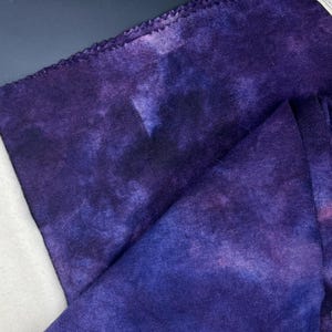 Dark Midnight Purple, Rug Hooking Wool, Fat Quarter