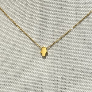 Enkelt litet Hamsa-handhalsband, tur-Hamsa-halsband, handhalsband, Hamsa-hängsmycken för kvinnor som present