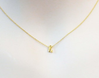 Personliga smycken Halsband med skrivstil Halsband med gemener Namnhalsband Monogramhalsband Initialhalsband Anpassat halsband