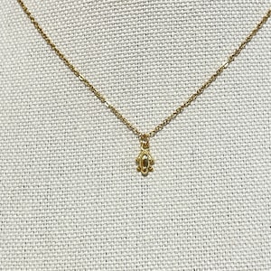 Tiny Gold Frog Pendant Necklace, Small Frog Charm Jewelry for Women, Frog Gift, Golden Frog, Frog Gift for Her, Animal Necklace