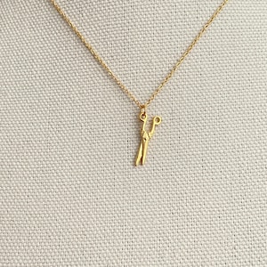 Scissor necklace, Scissors jewelry, Gold necklace, Silver necklace, Gift for birthday, Gift for sister, Gift for mom, Unique gift