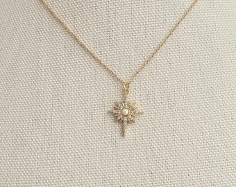 Schöne Gold Opal Licht Halskette, Stern Anhänger Halskette für Frauen, Mädchen, Weihnachtshalskette für Sie