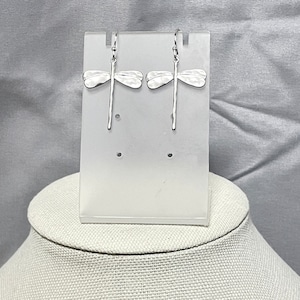 Dragonfly Earrings, Simple Minimal Dragonpendant Hook Earrings for Women, Dragonfly Charm Jewelry Gift for Her