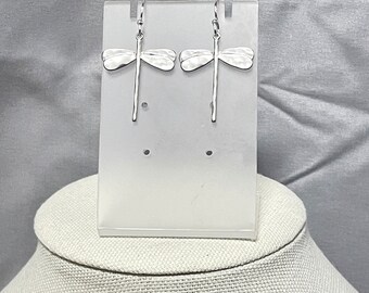 Dragonfly Earrings, Simple Minimal Dragonpendant Hook Earrings for Women, Dragonfly Charm Jewelry Gift for Her