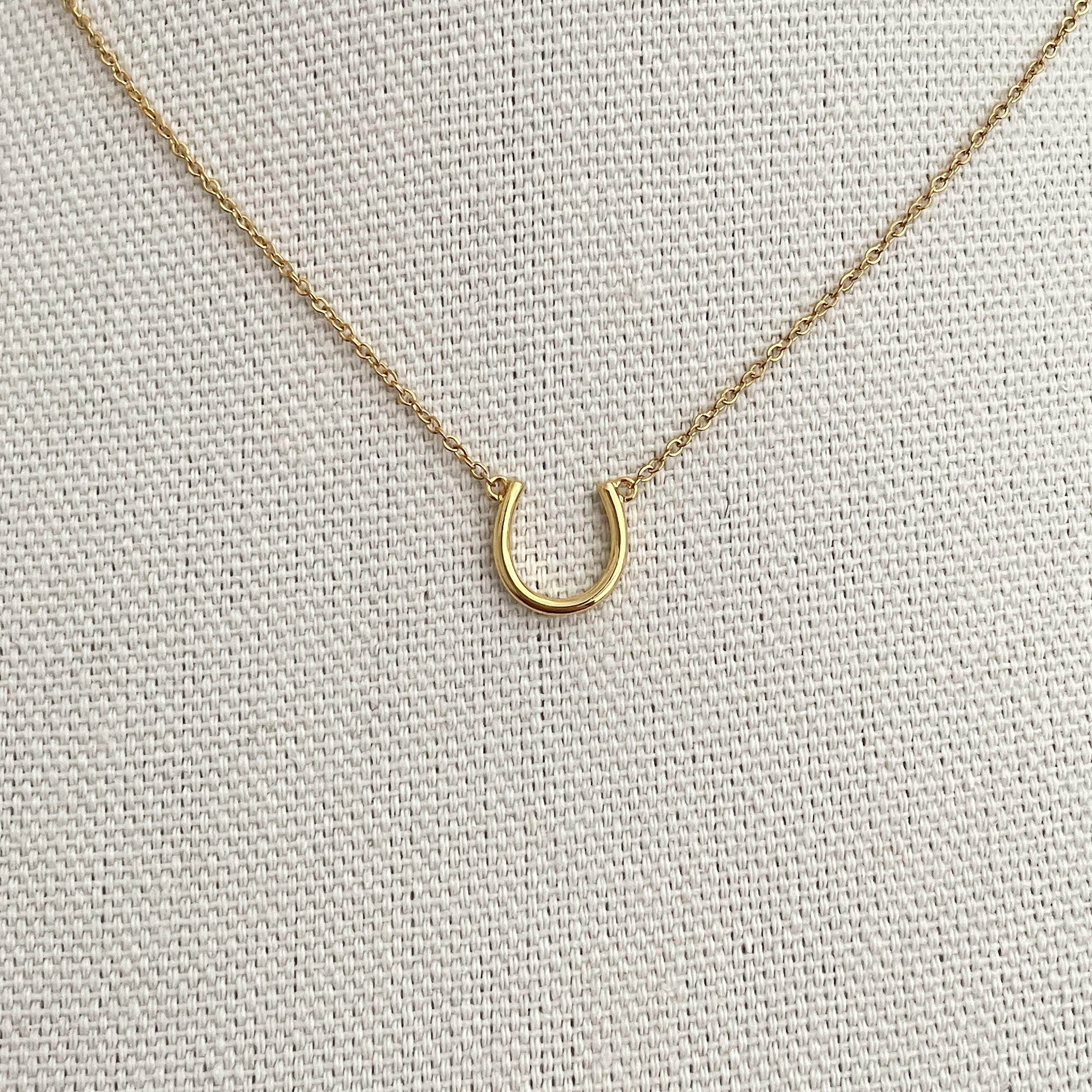 Simple Dainty Everday Horseshoe Necklace, Lucky Necklace, Gold Silver Rosegold Horseshoe Pendant Necklace for Women, Horseshoe Gift Girls