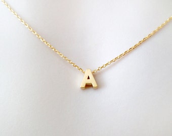Personalized necklace Capital letter initial necklace Upper case letter initial necklace Capital initial necklace Gift for him Gift for her