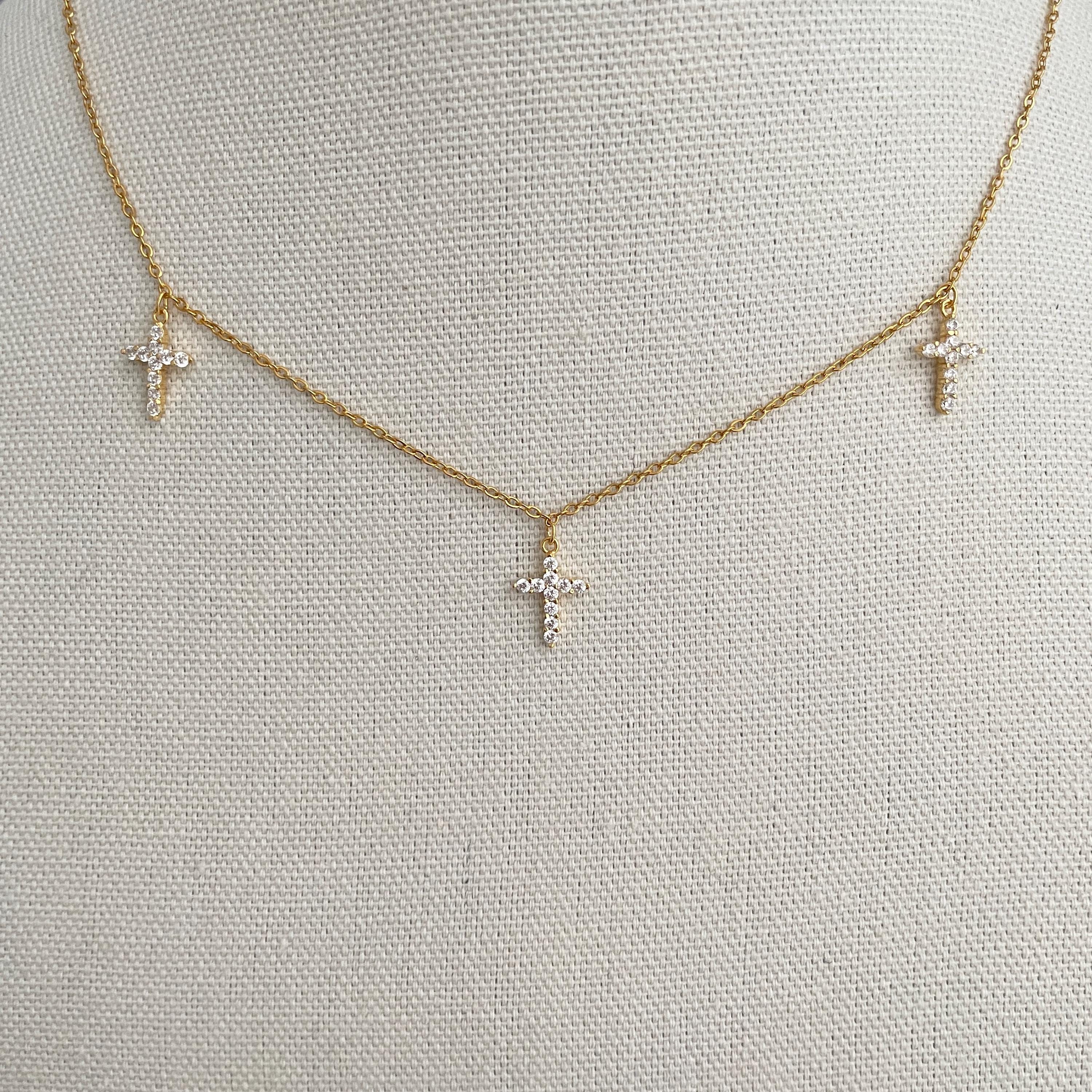 Triple cross pendant - Etsy 日本