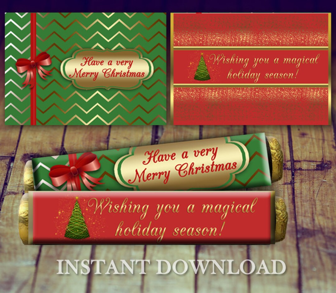 Christmas Candy Rolo Wrapper, Teacher Gift Printable (digital PDF) - Etsy