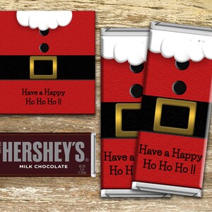 Christmas Candy Bar Wrappers Candy Wrapper Template Etsy