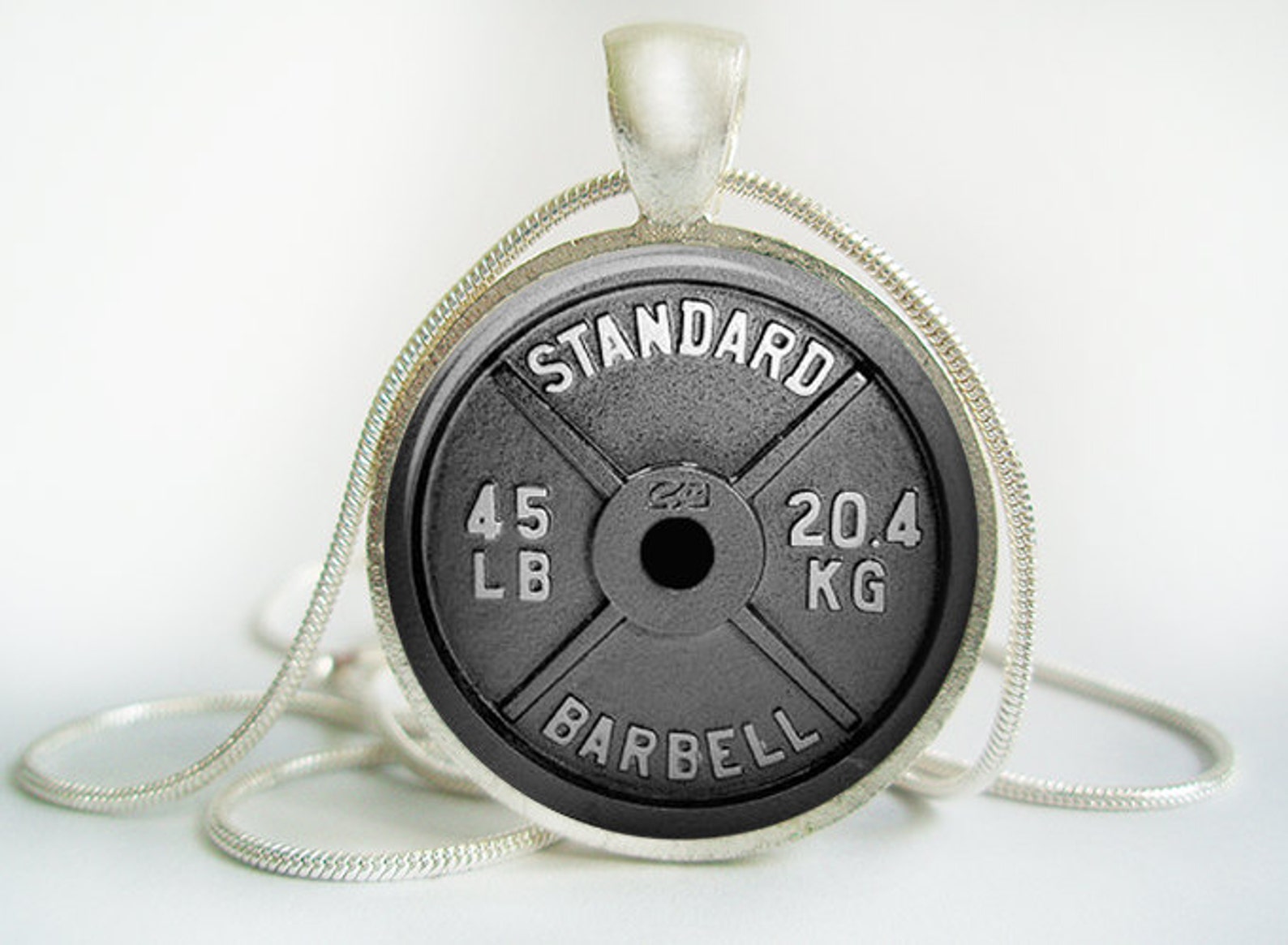 Colgante de halterofilia Barbell Antique.bronze./. Etsy