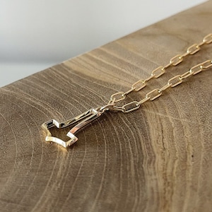 Dimensional Viking Mjölnir Statement Necklace • Feminine Thor&#39;s Hammer Norse Pendant • Stack + Layer • Minimalist Nordic Jewelry for Women