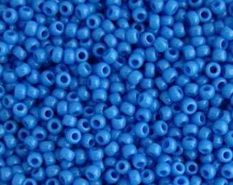 10g Opaque Cornflower Blue TR-15-43D Turquoise Blue seed bead size 15 Japanese Toho Seeds Beads 15/0