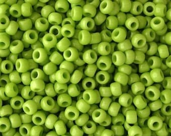 10g Toho Beads Sour Apple Green TR-15-44 size 15 Green Rocailles Japanese, mini rocailles 1mm Toho Seeds Beads size 15/0