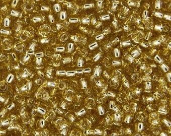 10g Toho Seeds Beads 15/0 Silver Lined Light Topaz seed bead TR-15-22 Japan Rocailles gold size 15 seed bead 1mm golden amber