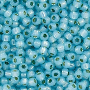 10g Toho Seeds Beads 8/0 Transparent Teal Green Blue Tr-08-7bd Rocailles  Size 8 -  UK