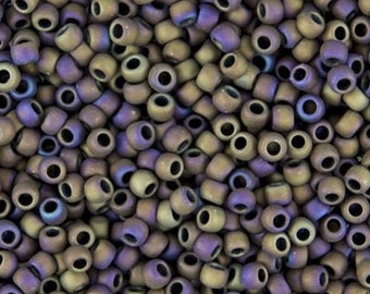 10g Toho Beads size 11/0 Metallic Matte Iris Purple TR-11-615 size 11 rocailles 2mm seed beads