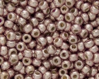 10g Toho Seeds Bead size 08/0 PF Galvanized Sweet Blush TR-08-PF552 Japan Rocailles size 8 Golden Pink seed bead