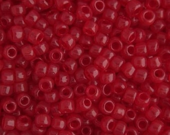 10g Toho seed Beads 11/0 Transparent Ruby Red TR-11-5C Rocailles size 11 Red mini rocailles 2mm ruby red bright red