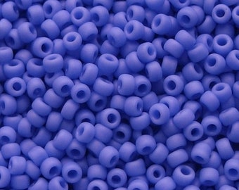 10 g de perles de rocaille Toho 11/0 pervenche opaque mat TR-11-48LF perles de toho taille 11 Rocaille bleu givré lilas Mini rocailles japon