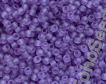 10g Toho Seeds Beads 11/0 Transparent Frosted Sugar Plum TR-11-19F Rocailles size 11 Matte Lavender mini rocailles 2mm