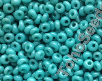 10 g de perles magatama 3 mm vert turquoise TM-03-55 gouttes vertes rocailles Toho taille 3 mm