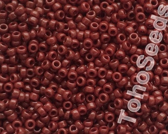 10g Toho Seed Beads 15/0 Oxblood Red Brown seed bead TR-15-46, Small Rocaille Japan seed bead brown