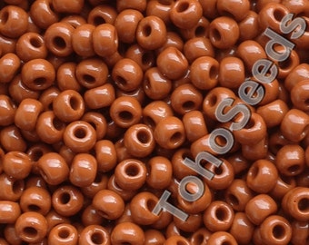 10g Toho Seeds Beads 6/0 Terra Cotta Brown TR-06-46L Toho Rocailles size 6 Terracotta Brown Seed Beads 4mm