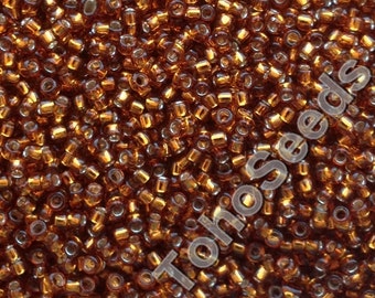 10g Toho Seeds Beads 15/0 Silver Lined Smoky Topaz seed bead TR-15-34 Japan Seed bead size 15 mini rocailles 1mm