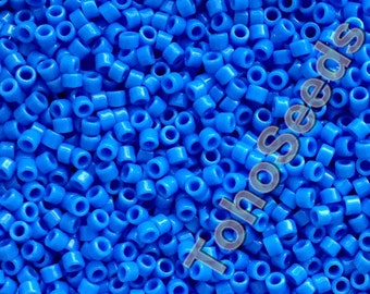 10g Toho beads 11/0 Treasure Cylinder Seeds Beads Opaque Cornflower Blue TT-01-43D Cylinder Rocailles Mini Rocailles Blue