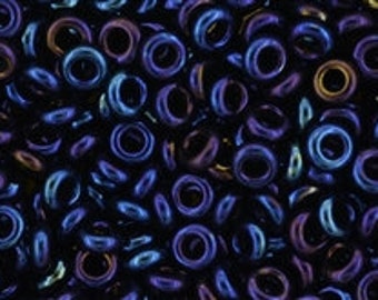 10g Toho Seed Beads 11/0 Demi Round Opaque iris Nebula blue TN-11-82 Rocailles size 11 metallic blue