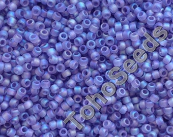 10g Toho Seed Beads 15/0 Rainbow Frosted Tanzanite seed bead,TR-15-166DF 1mm Rocailles Lavender size 15