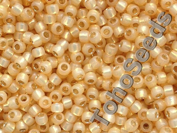 10g Size 8//0 Silver Lined Dark Topaz Toho Japanese Seed Beads 3.0 mm