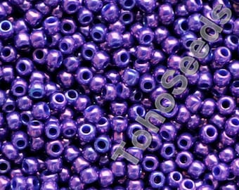 10g Toho Seed Beads 11/0  Higher Metallic Grape TR-11-461 Japan Rocailles size 11 Golden Purple Seed Bead 2mm