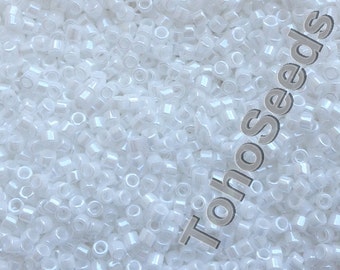 10g Toho beads 11/0 Treasure Cylinder Seeds Beads Opaque Lustered White TT-01-121 Cylinder Rocailles