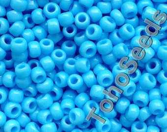 10g Toho Seed Beads size 06/0 Blue Turquoise TR-06-43 Big Toho Rocailles size 6 Sky Blue Seed Beads 4mm