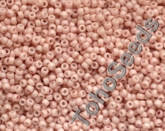 10g Toho Seed Bead 15/0 Pastel Frosted Shrimp Matte light orange TR-15-764 Rocailles size 15 mini seed beads 1mm