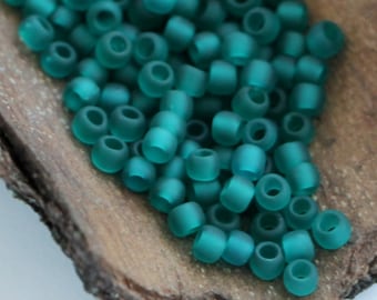 10g Toho Seed Beads 11/0 Matte Frosted Teal Green Blue TR-11-7BDF Japan Toho Rocailles size 11