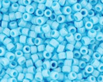 10g Toho Seeds Beads 15/0 Opaque Blue Turquoise TR-15-43 size 15, mini rocailles 1mm blue sky blue opaque blue