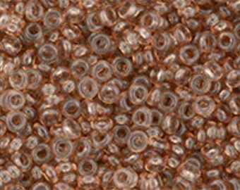 10g Toho Beads 11/0 Demi Round HYBRID Transparent Hazelnut TN-11-YPS0045 Rocailles size 11 copper metallic