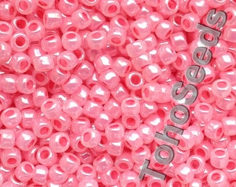 10g Toho Seed Beads size 08/0 Ceylon Impatiens Pink TR-08-911 Toho Rocailles size 8 Pink seed bead size 8