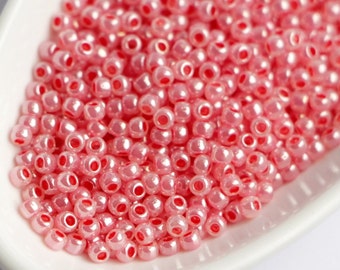 10g Toho Seeds Beads 11/0 Ceylon Tomato Soup TR-11-906 Toho Rocailles size 11 pearl rose red pink pearl mini rocailles 2mm