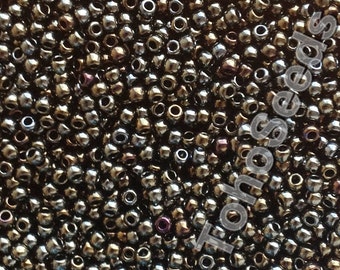 10 g Perles de rocailles Toho 11/0 Iris métallique marron TR-11-83 Rocailles Toho 2 mm taille 11 bronze métallique