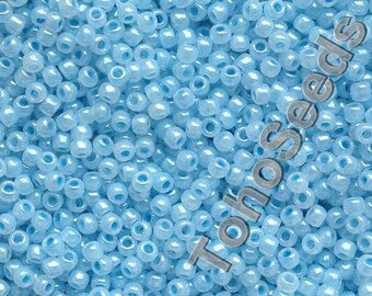 10g Toho Seeds Beads 11/0 Ceylon Forget Me Not Light Blue TR-11-919 Toho Rocailles size 11 Pearl Baby Blue mini rocailles 2mm