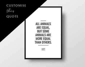 Custom Quote Print, Literary Wall Art, Personalized Gift