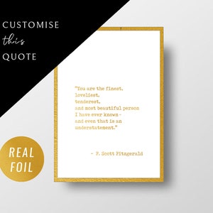 Individueller Foliendruck, Goldfoliendruck, Foliendruck, Buchdruck, Benutzerdefiniertes Zitat Druck, Benutzerdefinierter Golddruck, benutzerdefiniertes Folienangebot, personalisierte Folie