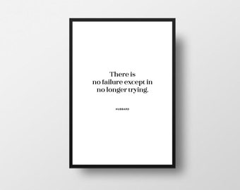 Elbert Hubbard Quote Print, Minimalist Inspirational Art